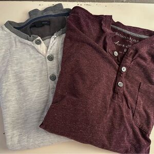 Banana Republic Men’s Long Sleeve T Shirts (Medium - 2 pack)